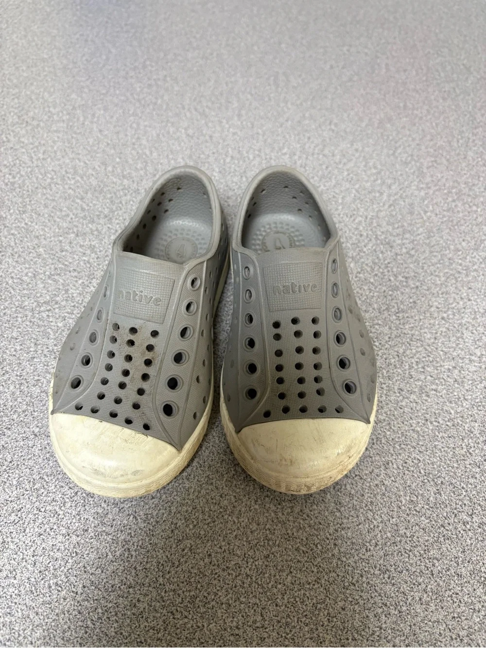 Native Kids Slip-On Water Shoes in Gray
